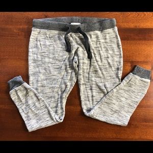 Vintage Havana gray and white thermal lounge pants